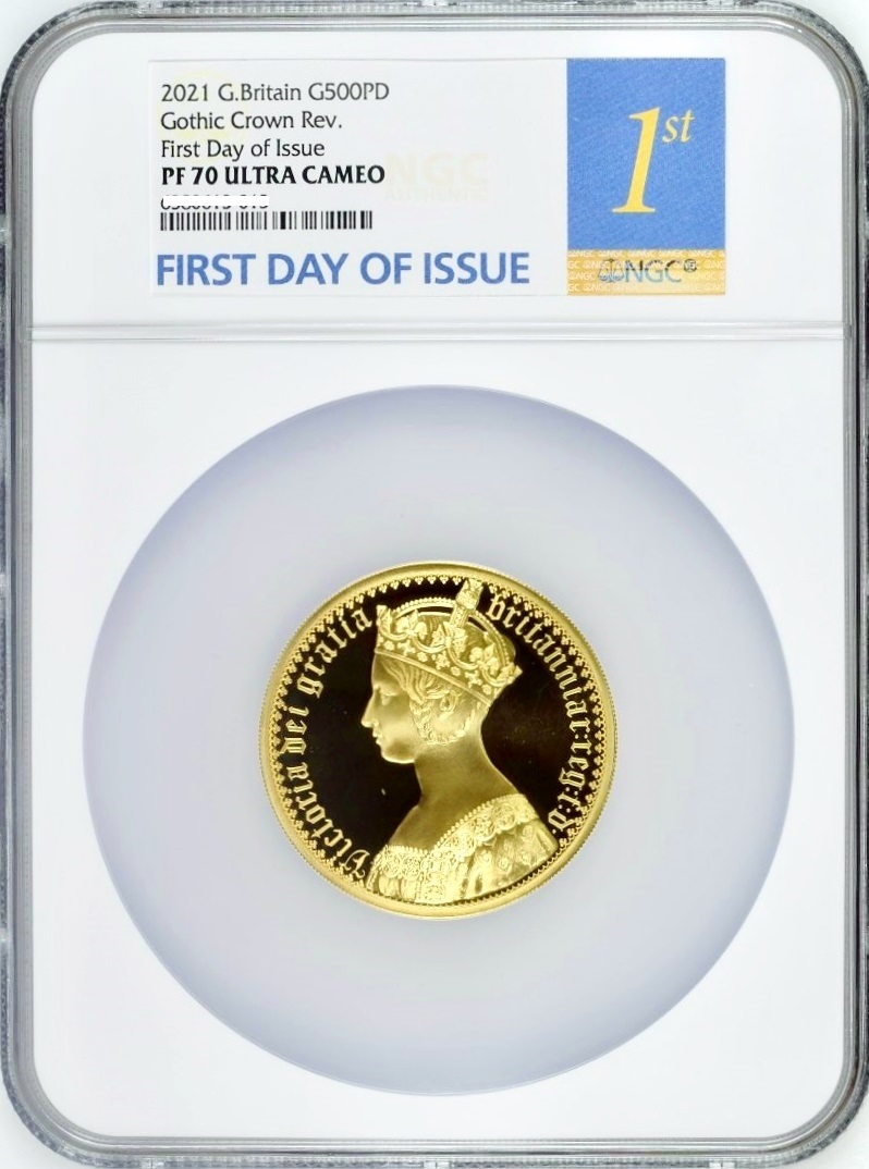 Antique Coin ALE / FDIラベル 2021年 ロイヤルミント ゴシック 