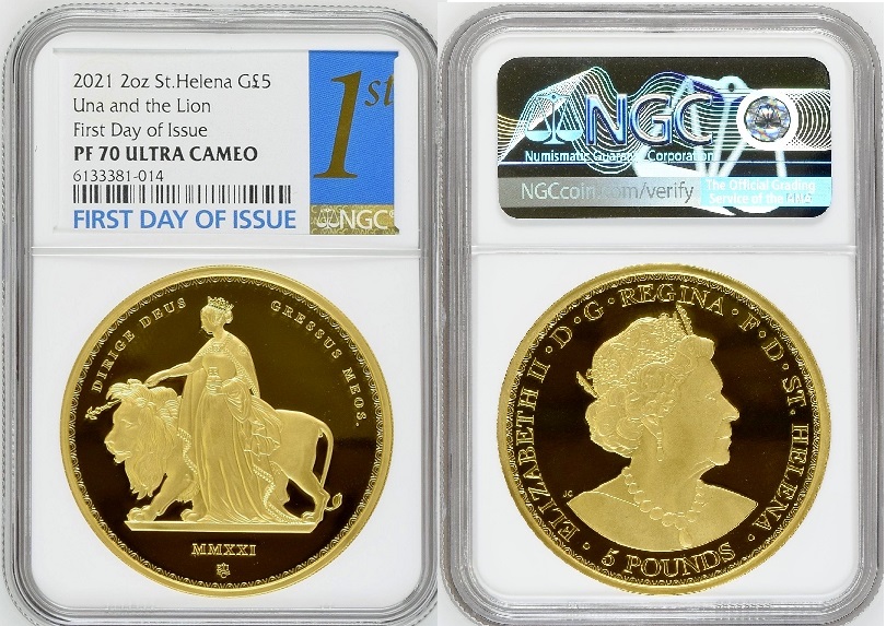 2021年 セントヘレナ ウナとライオン マスターピース | Antique Coin