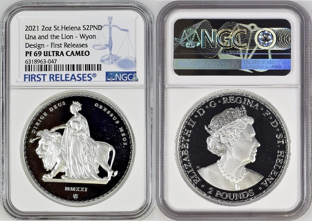 2021年 セントヘレナ ウナとライオン マスターピース | Antique Coin 