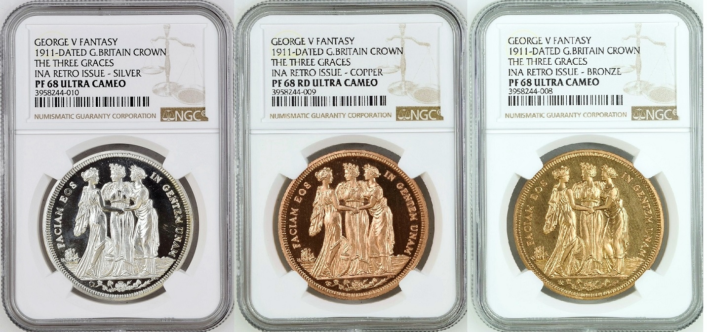 Antique Coin ALE アンティークコイン 国内最安値 ゴシッククラウン ウナとライオン スリーグレイセス / ALL 世界1位 3
