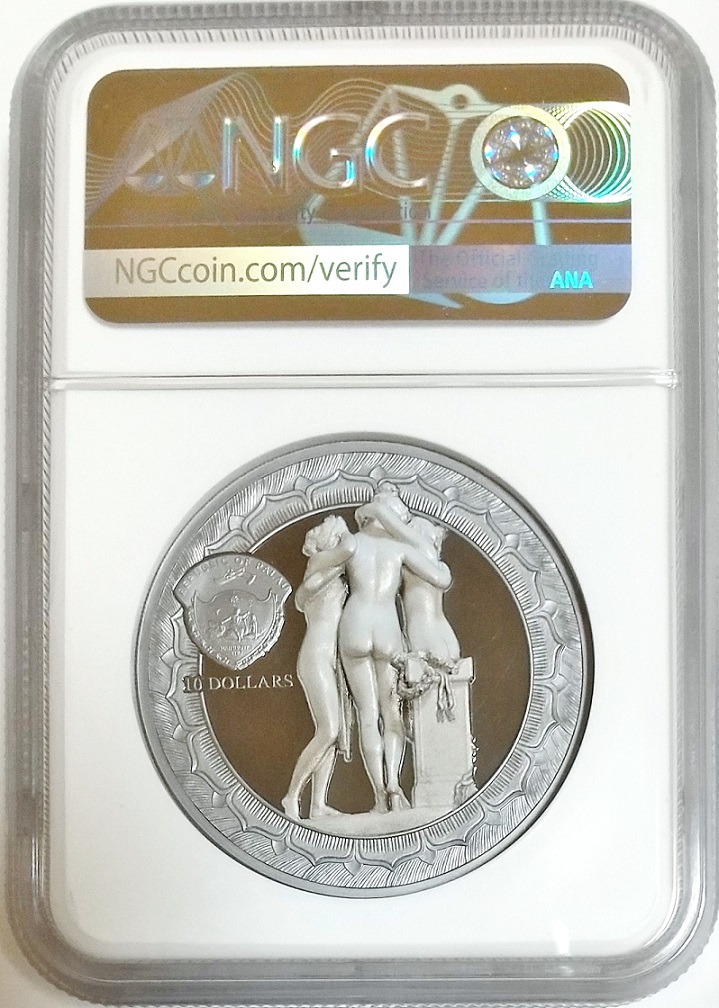 Antique Coin ALE / 2020年 パラオ スリーグレイセス 三美神 10ドル 2 