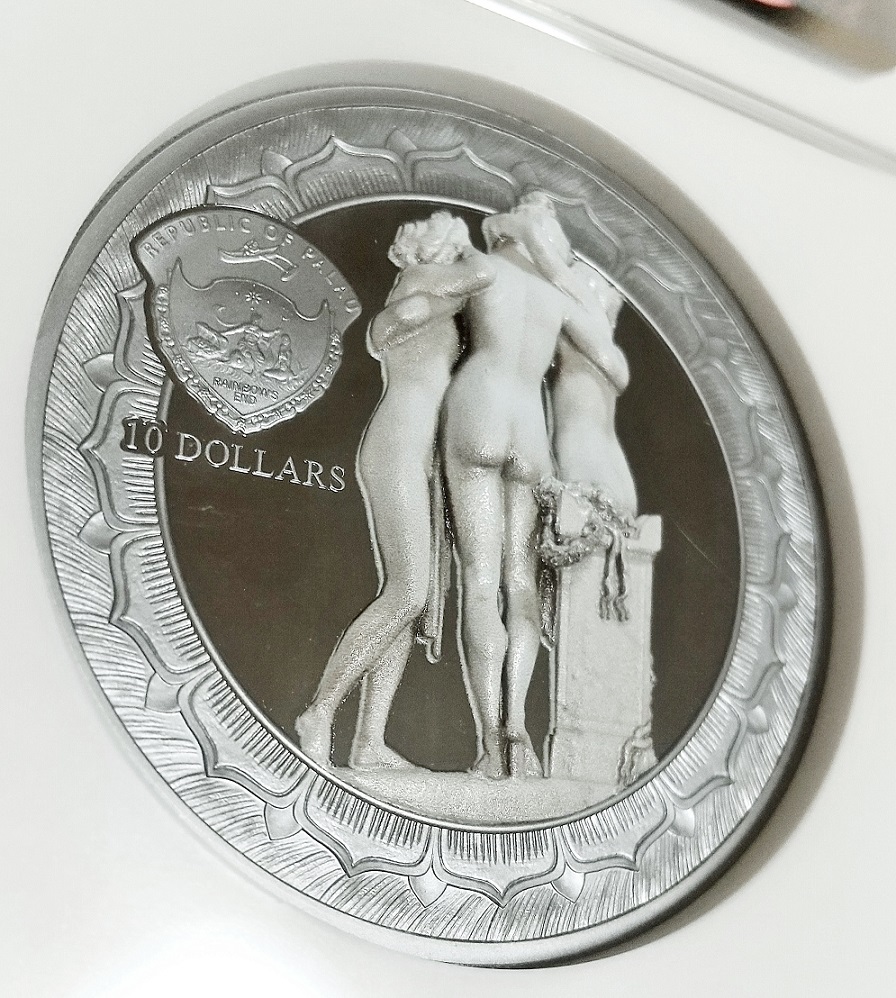 Antique Coin ALE / 2020年 パラオ スリーグレイセス 三美神 10ドル 2 