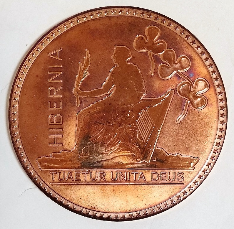 1887年 ビクトリア女王 ジュビリーヘッド 銅メダル 銅貨 3枚 ファンタジー