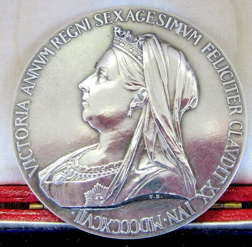 ⑦大型記念メダル 55mm 1897年 ヴィクトリア女王ダイヤモンド