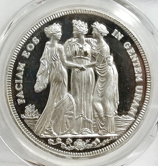 1879年 英国 イギリス ビクトリア女王 スリーグレイセス プルーフ 