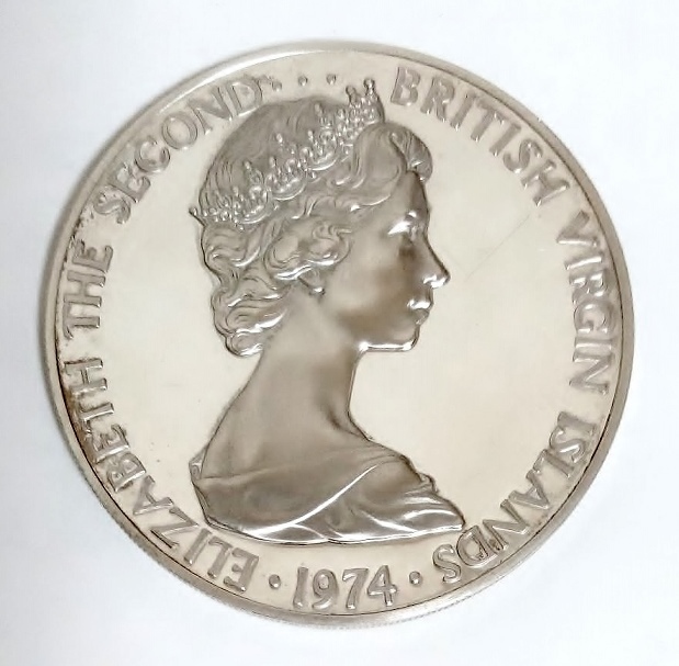 銀貨イギリス(バハマ) 1ドル　プルーフ銀貨　1974年