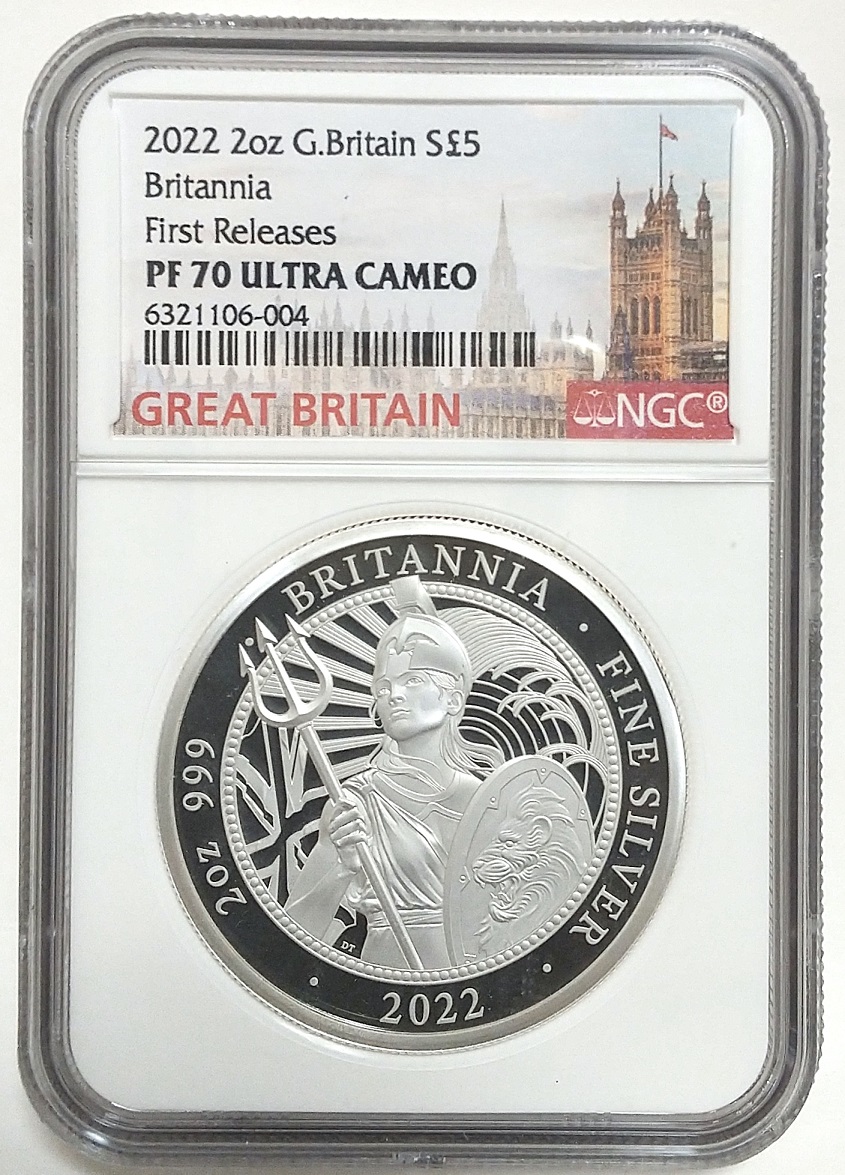 イギリス 銀貨　シルバー　ウナ　ライオン　ブリタニア　銀貨　イギリス　2007
