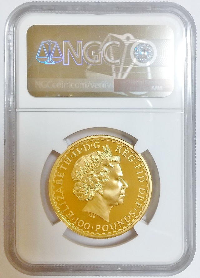 Antique Coin ALE / ALL 最高鑑定 2001年 英国 イギリス ブリタニア 