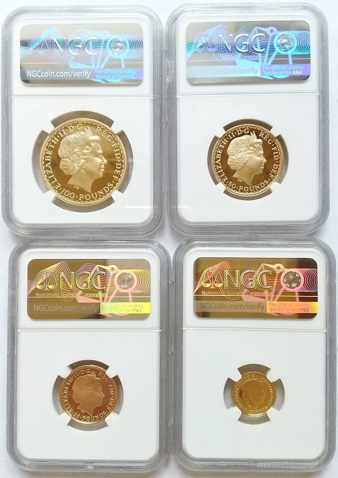 Antique Coin ALE / ALL 最高鑑定 2001年 英国 イギリス ブリタニア 