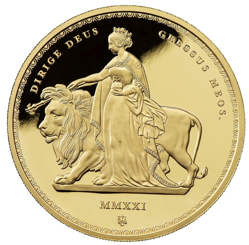 2オンス 2021年 セントヘレナ ウナとライオン £2 2oz プルーフ銀貨-