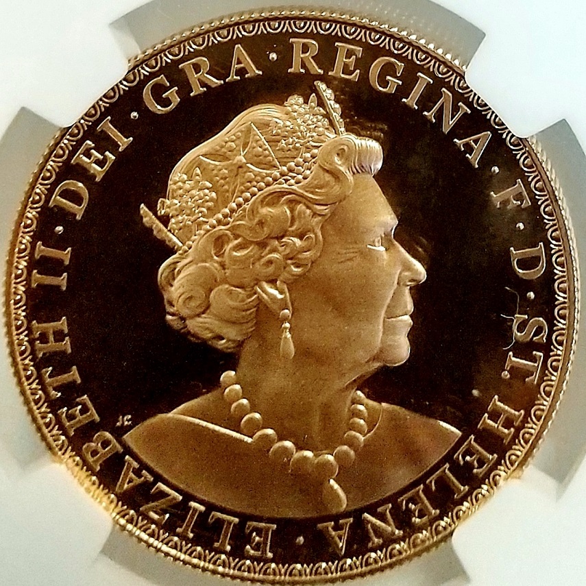 Antique Coin ALE アンティークコイン エーエルイー 日本最大級の品揃え 国内最安値 ゴシッククラウン ウナとライオン スリーグレイセス  取扱店 準最高鑑定 限定200枚 2019年 セントヘレナ ウナとライオン 5ソブリン 5ポンド プルーフ 金貨 NGC PF69 UC 東インド社
