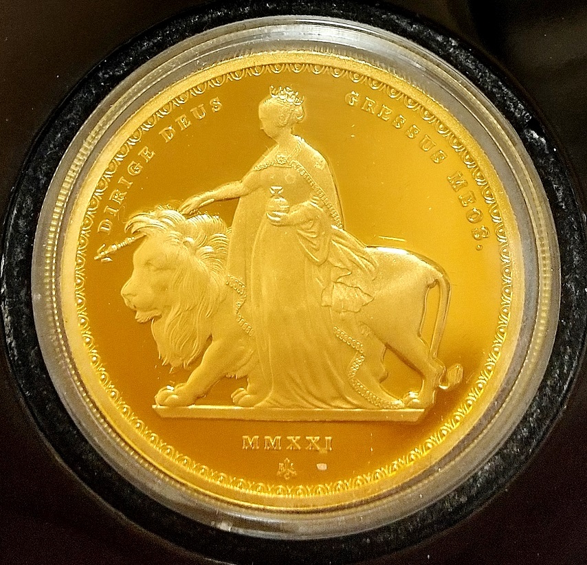 2021 セントヘレナ ウナライオン £1 プルーフ銀貨 NGC PF70UC③-